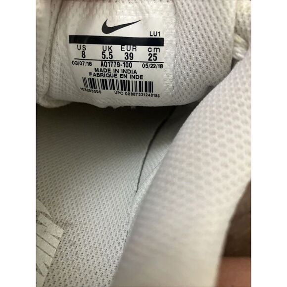 Nike Ebernon Low Triple White Women's Size‎ 8 Casual Sneakers Shoes AQ1779-100 - Picture 7 of 9